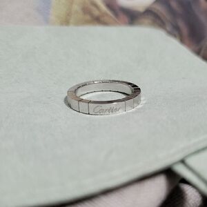 Cartier 18K White Gold Lanieres Ring 53 6.5